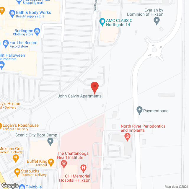 John Calvin Apartments in google map