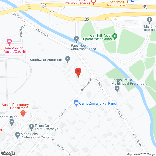 Ridge Oak in google map