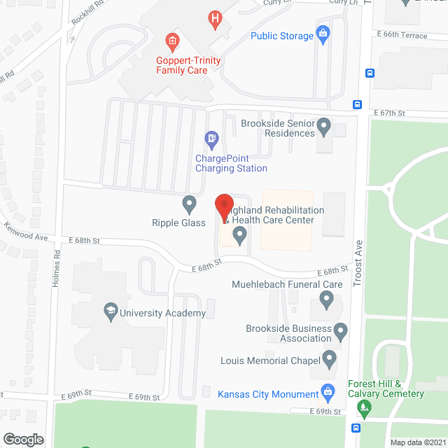 Highland Nursing and Rehab Center in google map