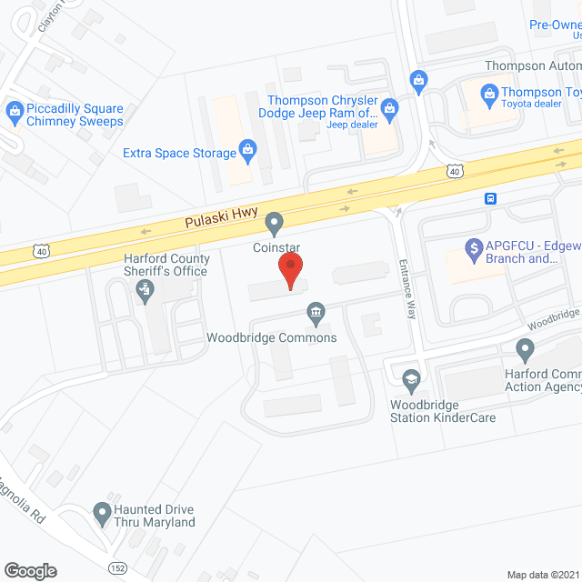 Woodbridge Commons in google map