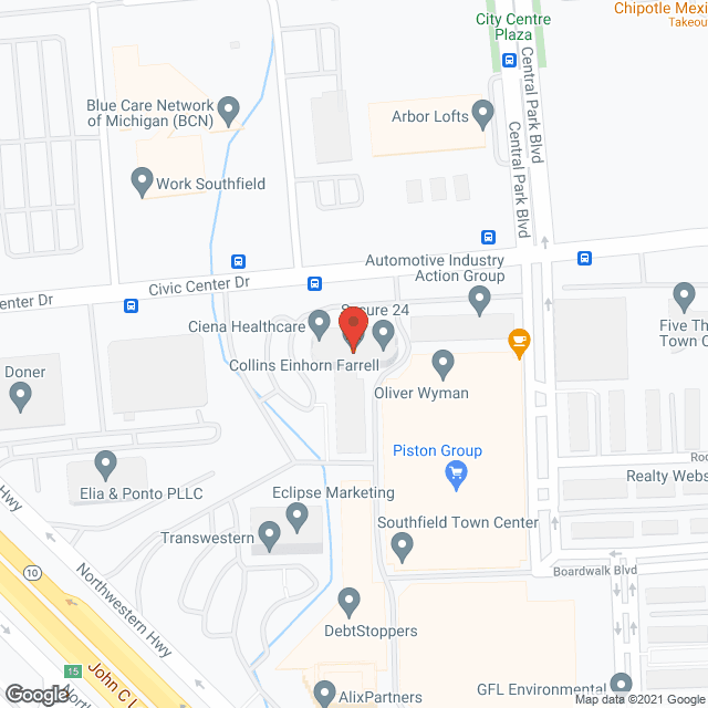 Ciena Healthcare Management in google map