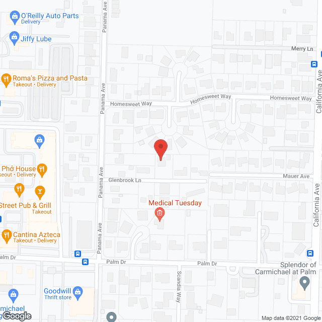 Arceaga Care Home in google map