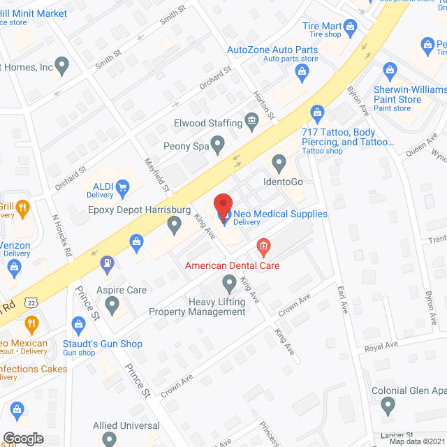 Omni Health Care in google map