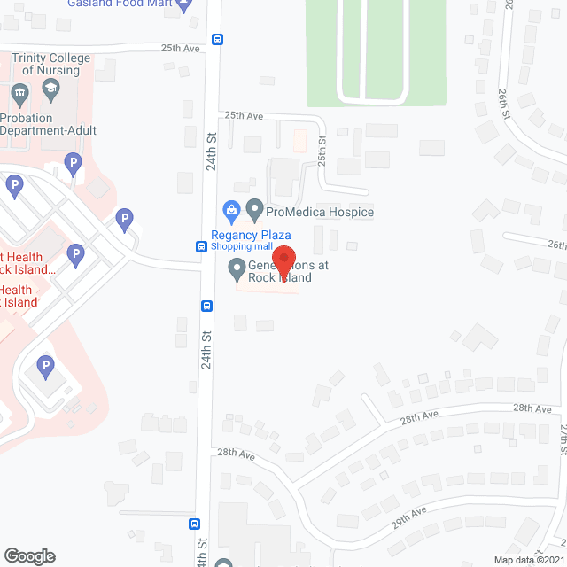Rock Island Nursing and Rehabilitation Center in google map