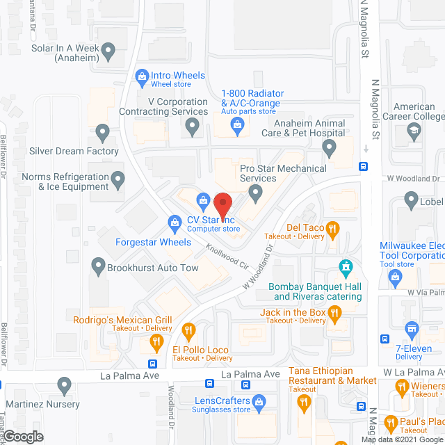 VIP Adult Day Health Care Centers in google map