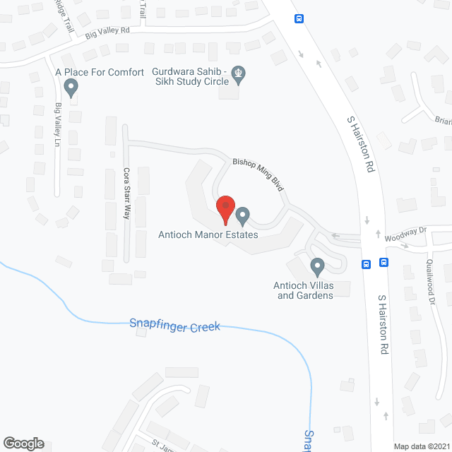 Antioch Manor Estates in google map