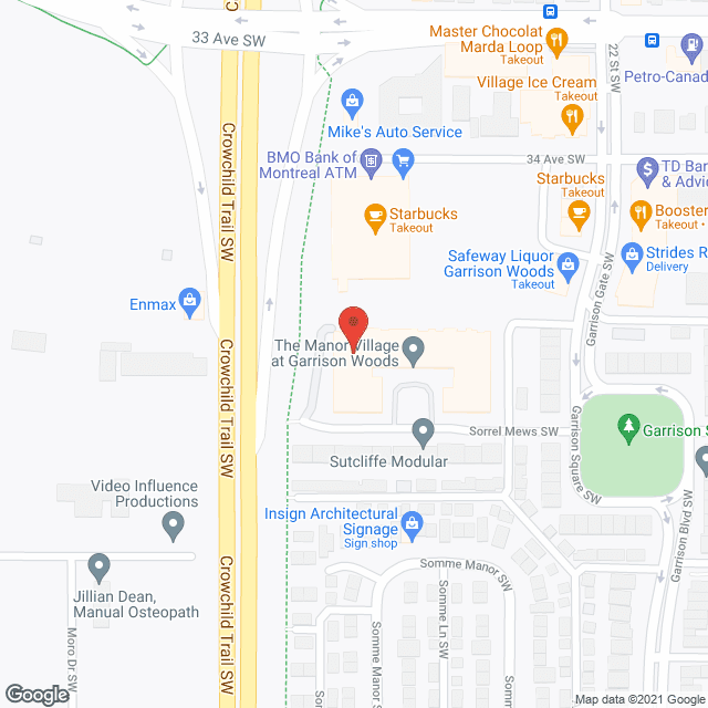 Manor Village at Garrison Woods in google map