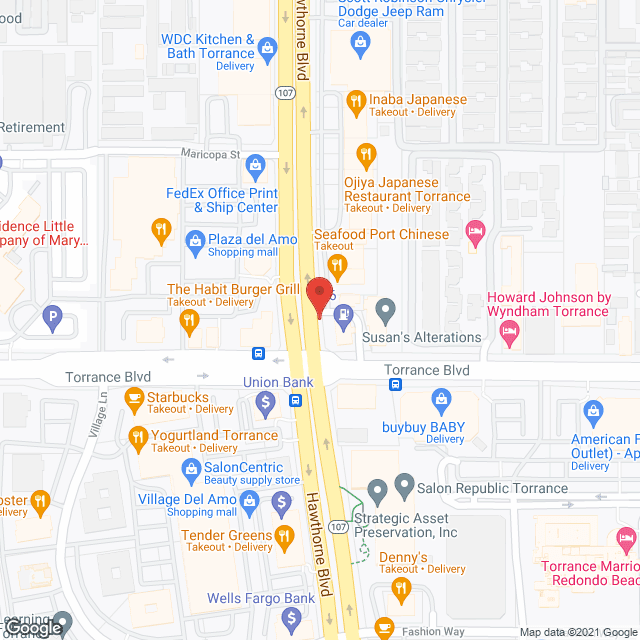 Del Amo Gardens in google map