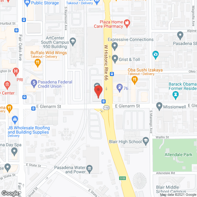 Maxim of Pasadena - Companion Services in google map
