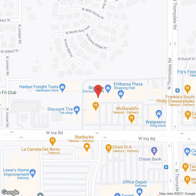 A-Z Home Care Options in google map