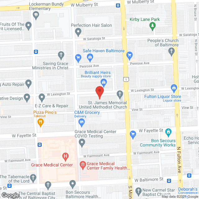 B-More Assisted Living in google map