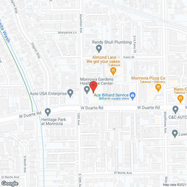Country Villa Monrovia in google map