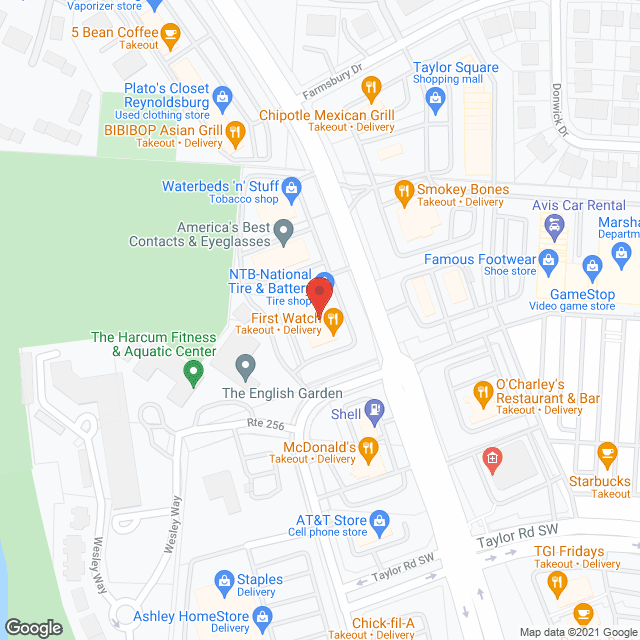 Wesley Ridge in google map
