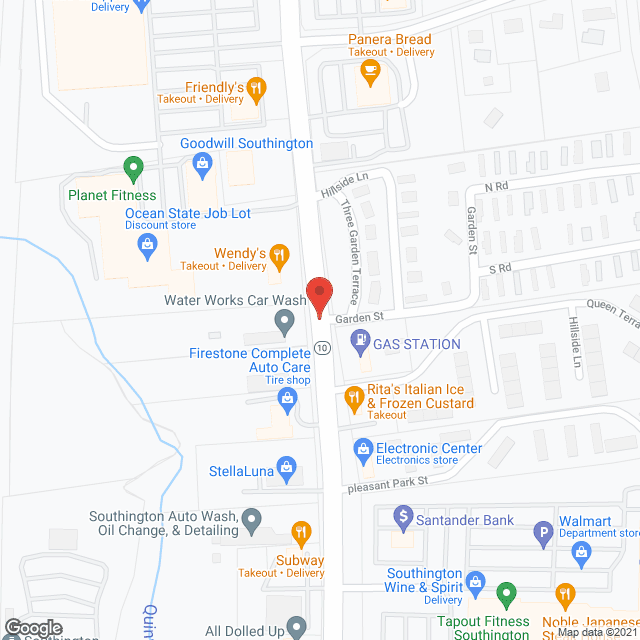 Three Gardens in google map