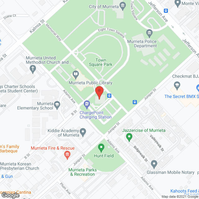 Murrieta Senior Center in google map
