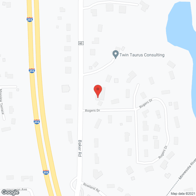 Woodland Hills Glen Lake in google map