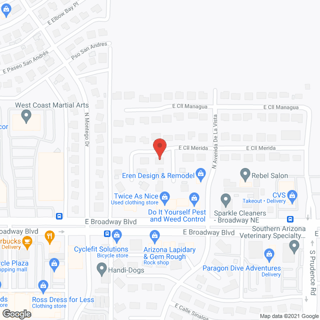 Merida Adult Care Home in google map