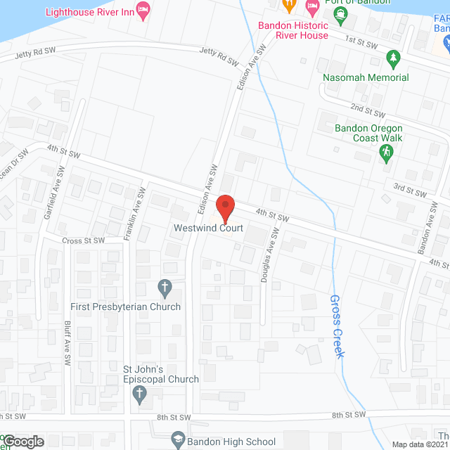 West Wind Court in google map