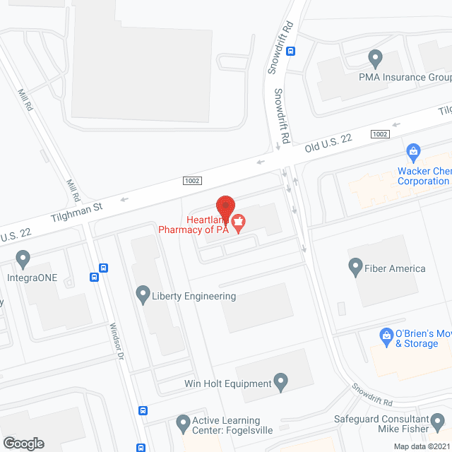 SarahCare of Lehigh Valley in google map