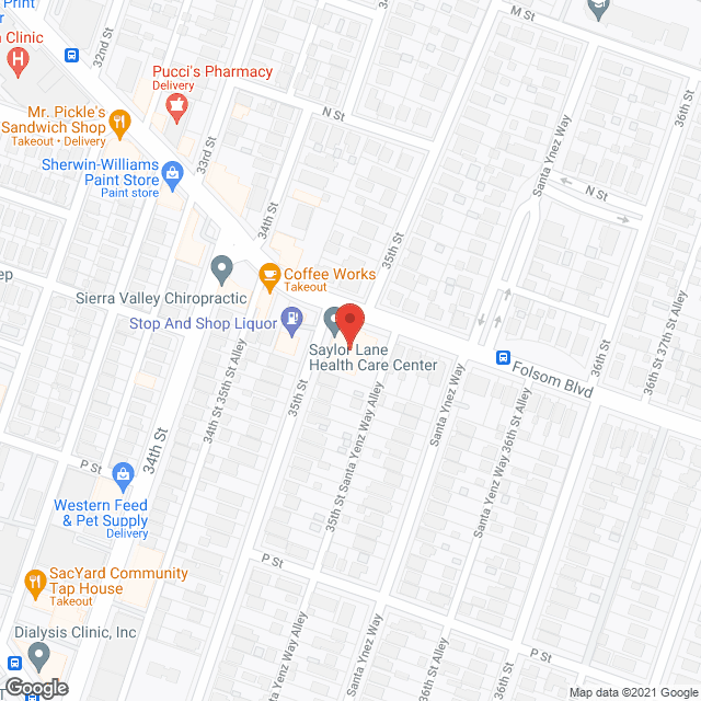 Saylor Lane Healthcare Center in google map