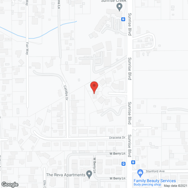 Odel's Care Home in google map