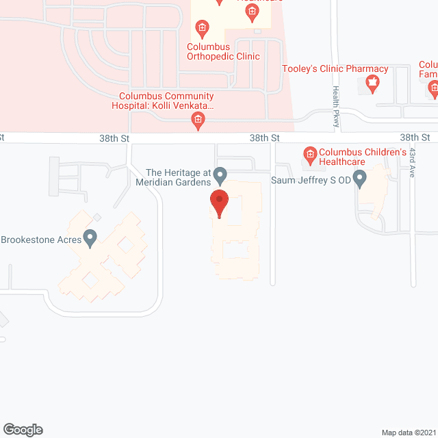 Meridian Gardens Assisted Living in google map