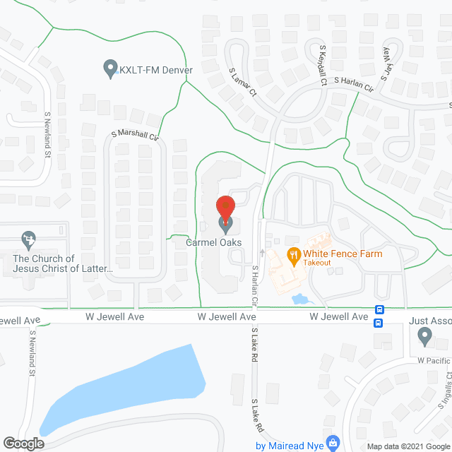 Carmel Oaks in google map