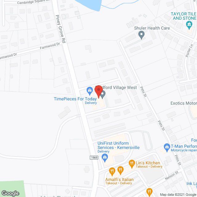 Bradford Village West in google map
