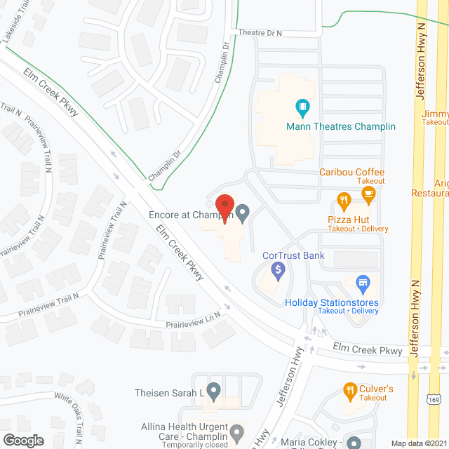 Suite Living Champlin in google map