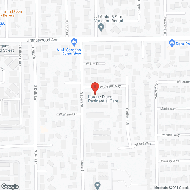 Anaheim Residential Care in google map