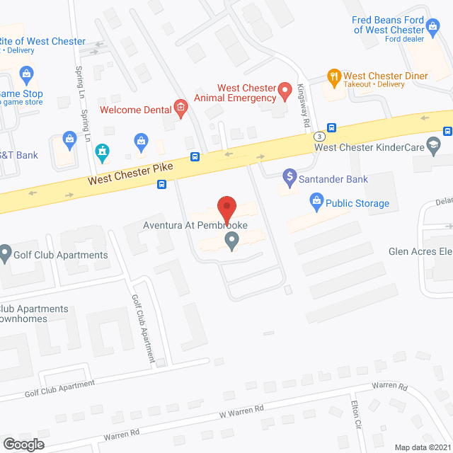 Aventura at Pembrooke in google map