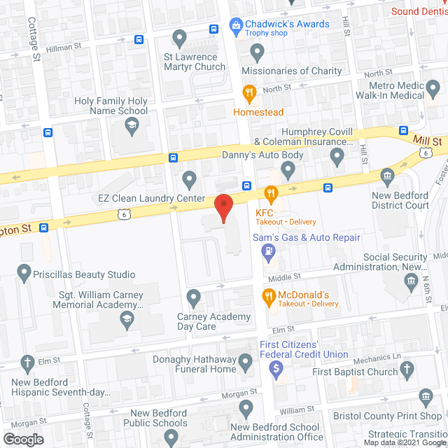 Bedford Towers in google map