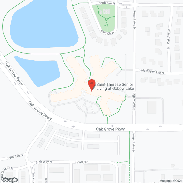 Saint Therese at Oxbow Lake in google map