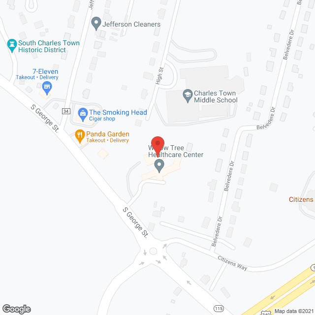 Blue Ridge Care & Rehabilitation Center in google map