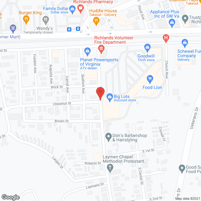 Total Home Care in google map