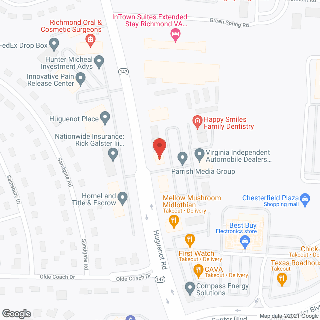 Home Care Connection in google map
