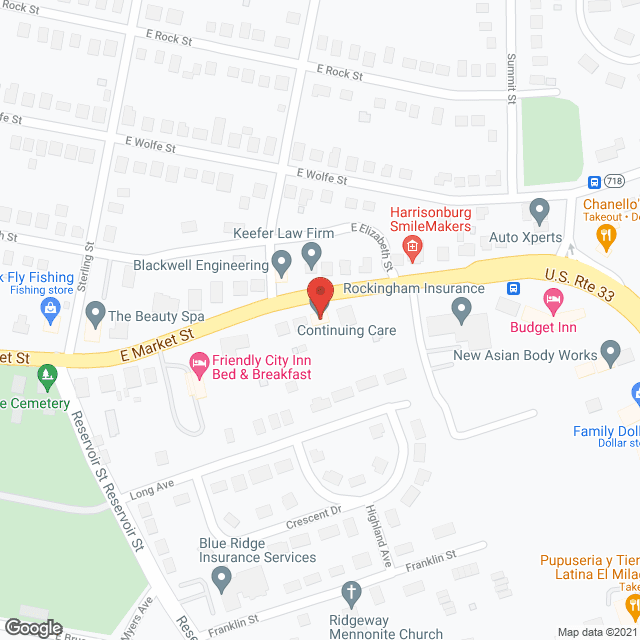 Continuing Care Home Health in google map