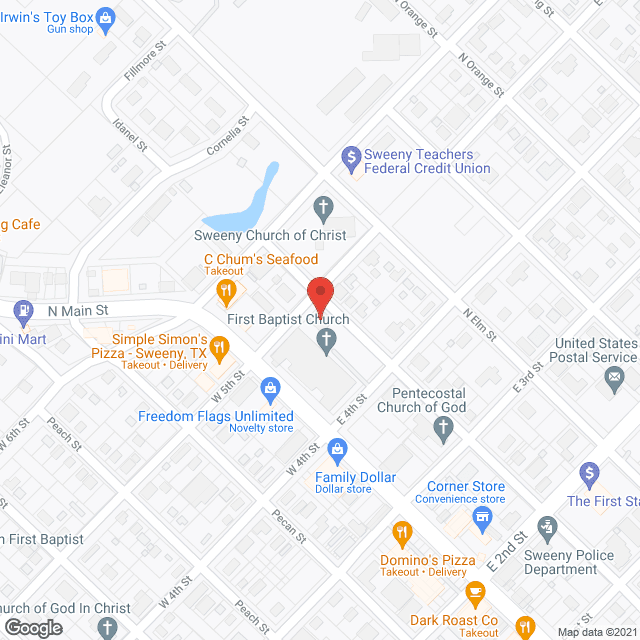 Sweeny Community Hospital in google map