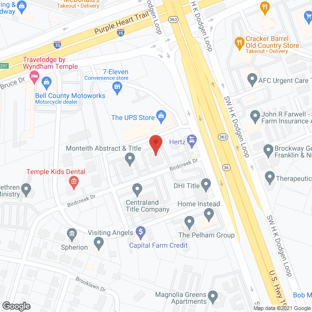 Primary Home Care Div in google map