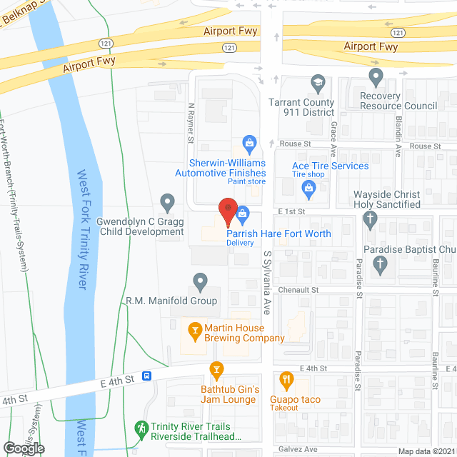 Parrish Hair in google map