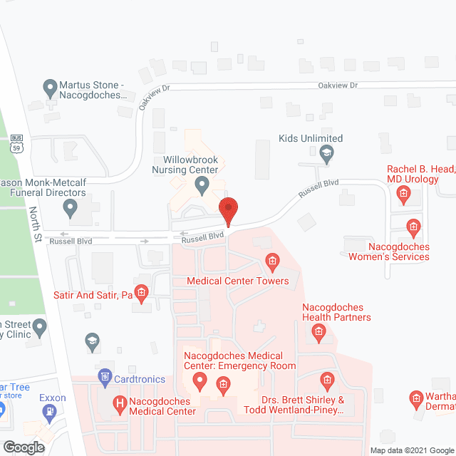 Crown Health Svc in google map