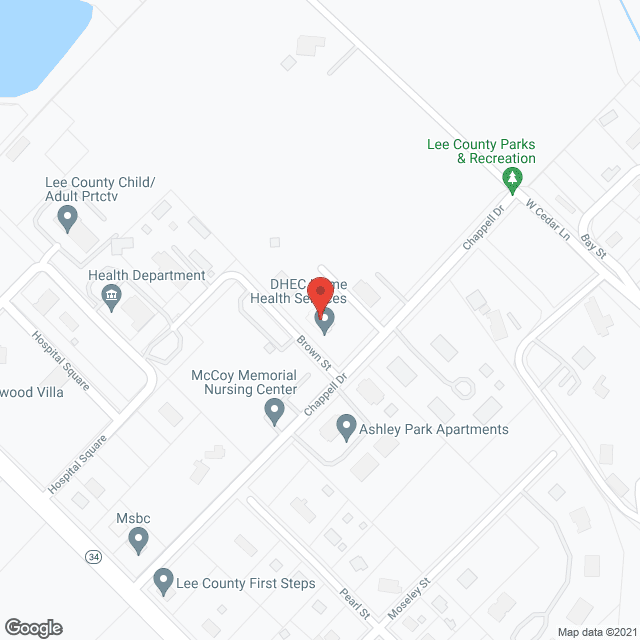 Home Health SVC-Dhec in google map
