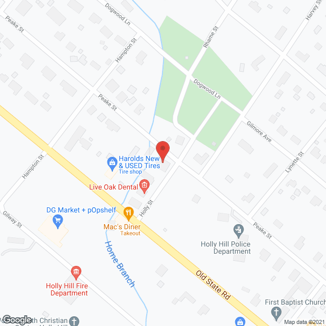 Holly Hill Home Health Svc in google map
