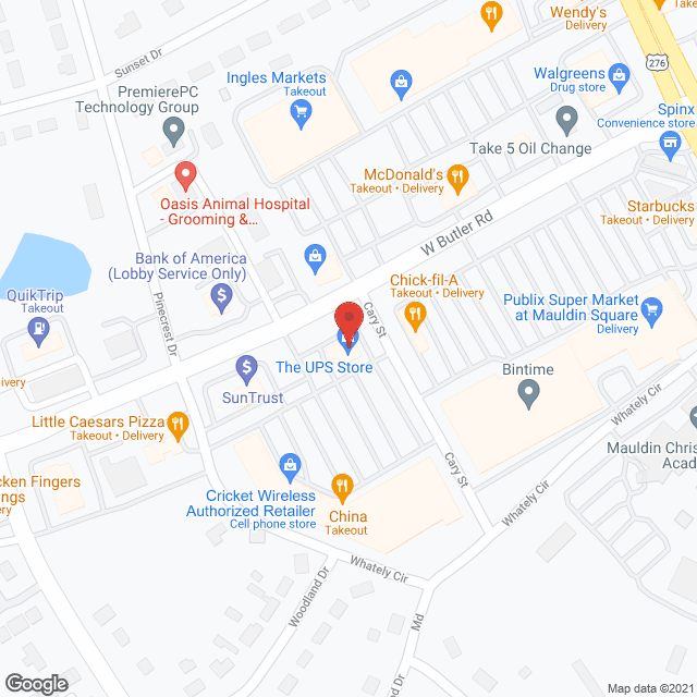 Comfort Keepers of Mauldin in google map