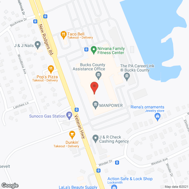 Southeastern Health Svc in google map