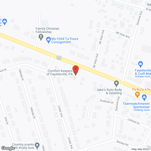 Comfort Keepers of Fayetteville in google map