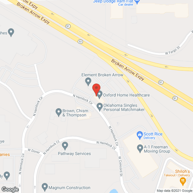 Oxford Healthcare in google map