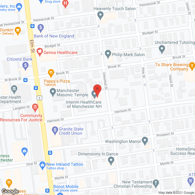 Interim Healthcare in google map