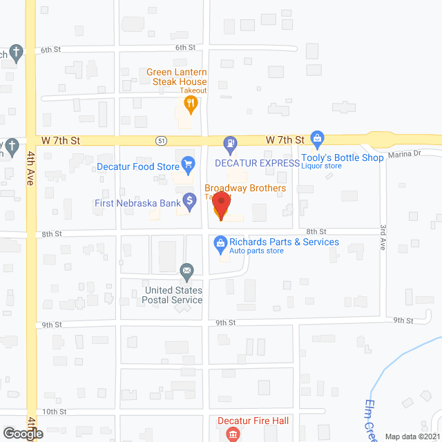 Home Health/Hospice in google map