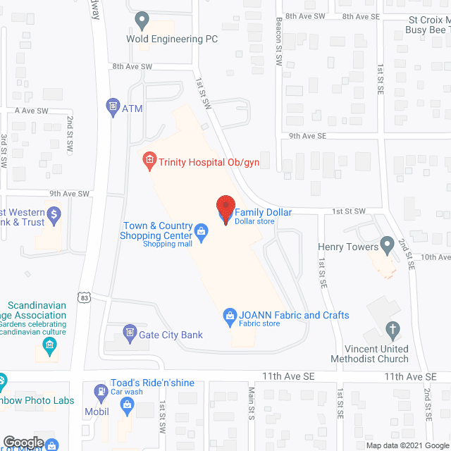 Trinity Hospitals Home Health in google map